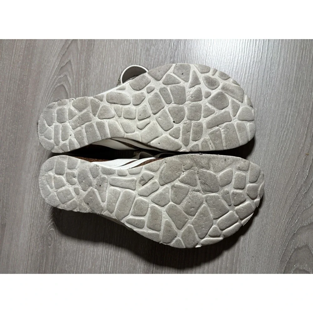 La Strada Womens 8 Rhinestone Cork Wedge Thong Sandals Made in Italy Resortwear